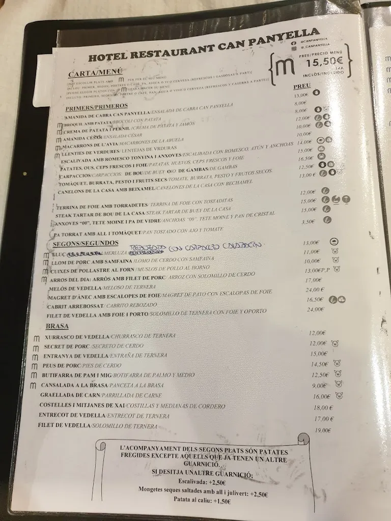 Menu_Restaurant Can Panyella_Gelida_image_3
