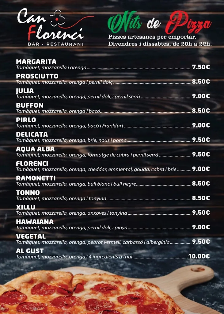 Menu_Restaurant Can Florenci_Gualba_image_2