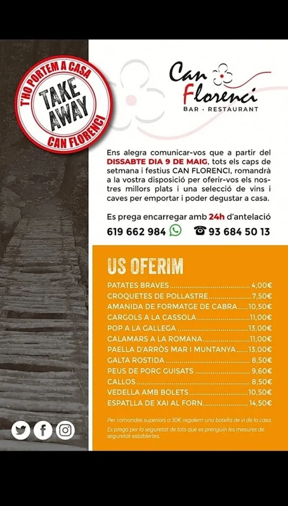 Menu_Restaurant Can Florenci_Gualba_image_4