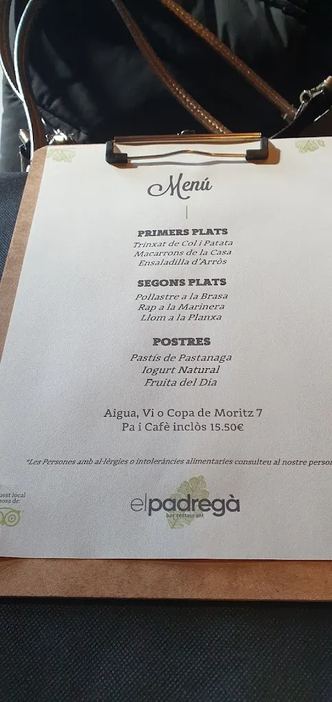 Menu_Pedregà Restaurant_Franqueses del Vallès Les_image_1