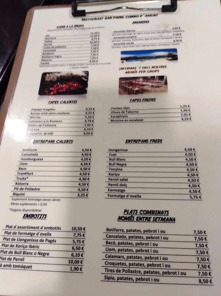 Menu_Restaurant Pàdel Corró d'Amunt_Franqueses del Vallès Les_image_1