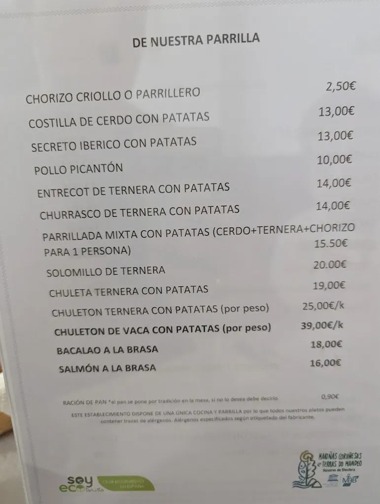 Menu_Hotel Parrillada Terra Nova_Oza dos Ríos_image_2