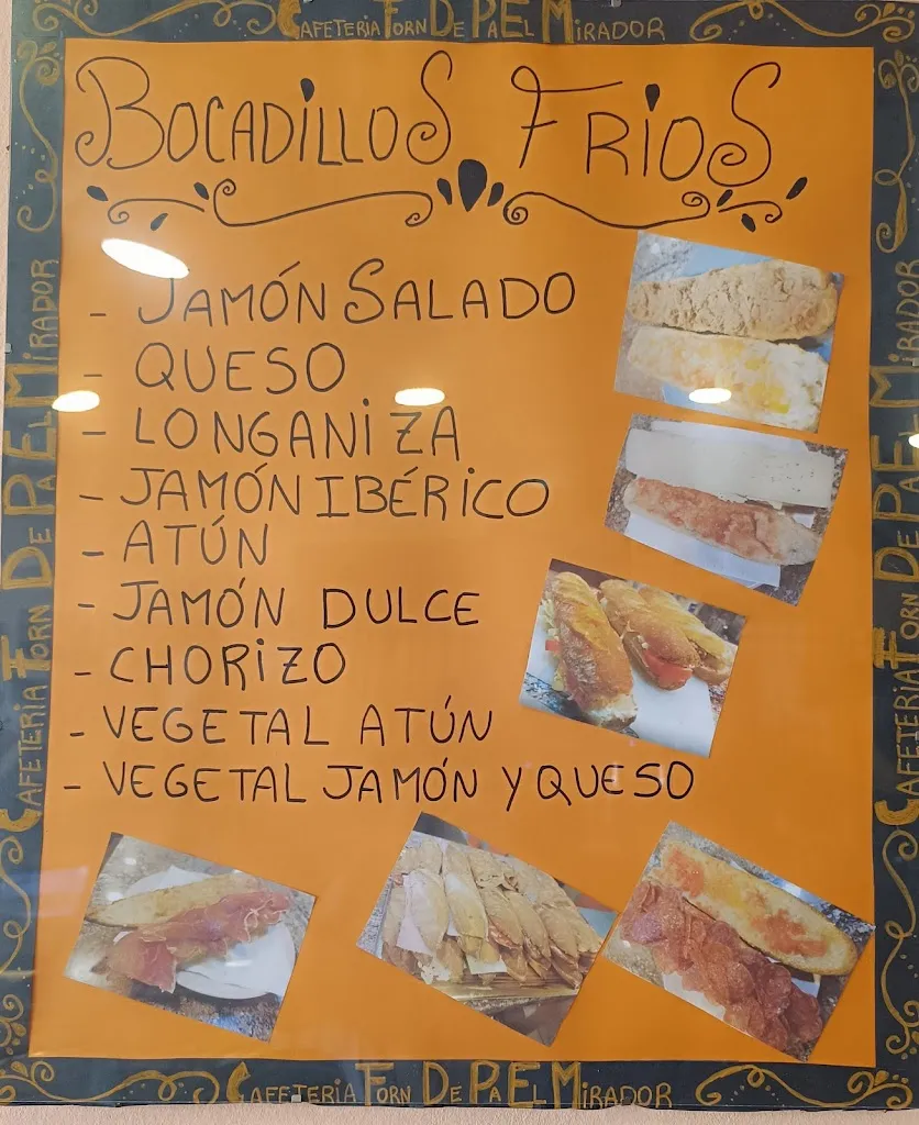 Menu_El Mirador · Cafeteria Forn de Pa_Franqueses del Vallès Les_image_2