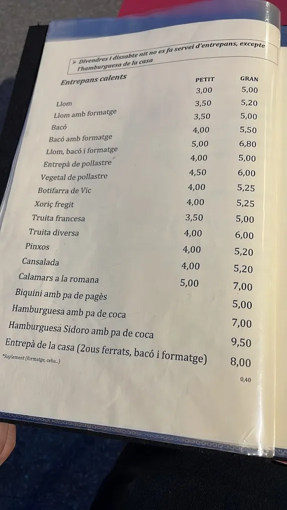 Menu_La Taverna d'en Sidoro_Gurb_image_4