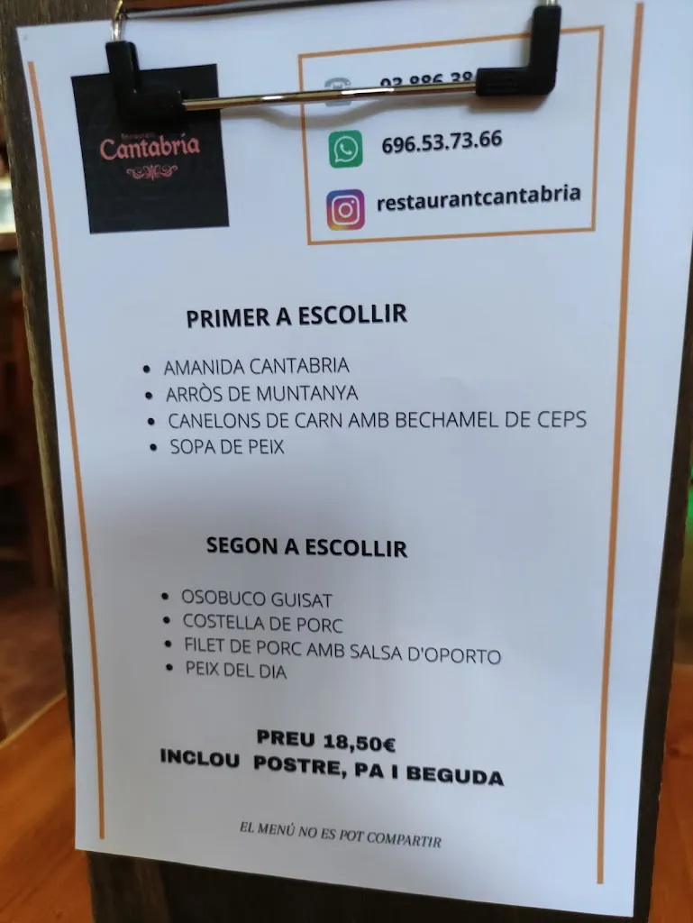 Menu_Bar Restaurant Cantabria_Gurb_image_2