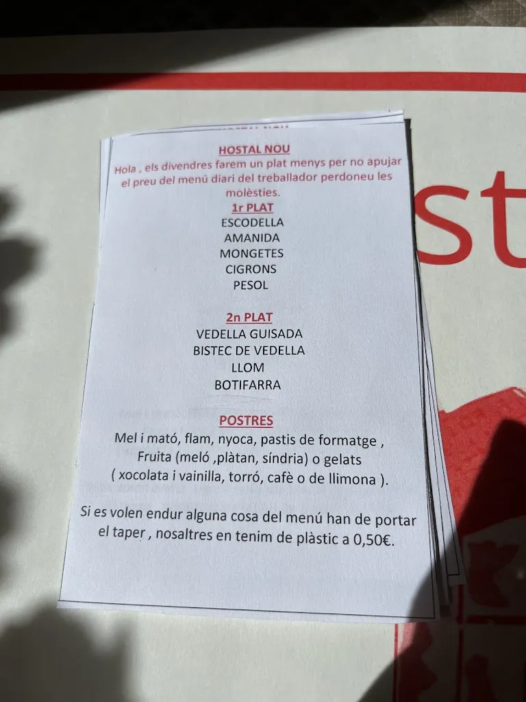 Menu_Hostal Nou_Gurb_immagine_1