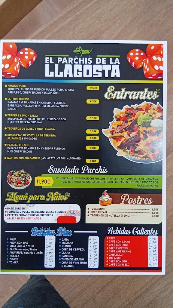 Menu_El parchis de la llagosta_Llagosta La_immagine_2