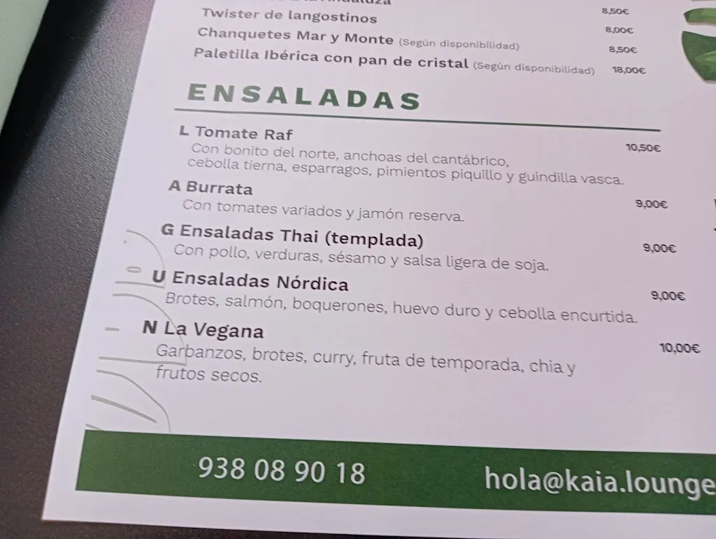 Menu_Kaia Lounge | Restaurant a Lliçà d'Amunt_Lliçà dAmunt_immagine_3