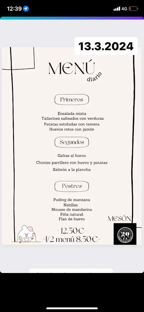 Menu_Mesón 20PAK_Lliçà de Vall_immagine_1