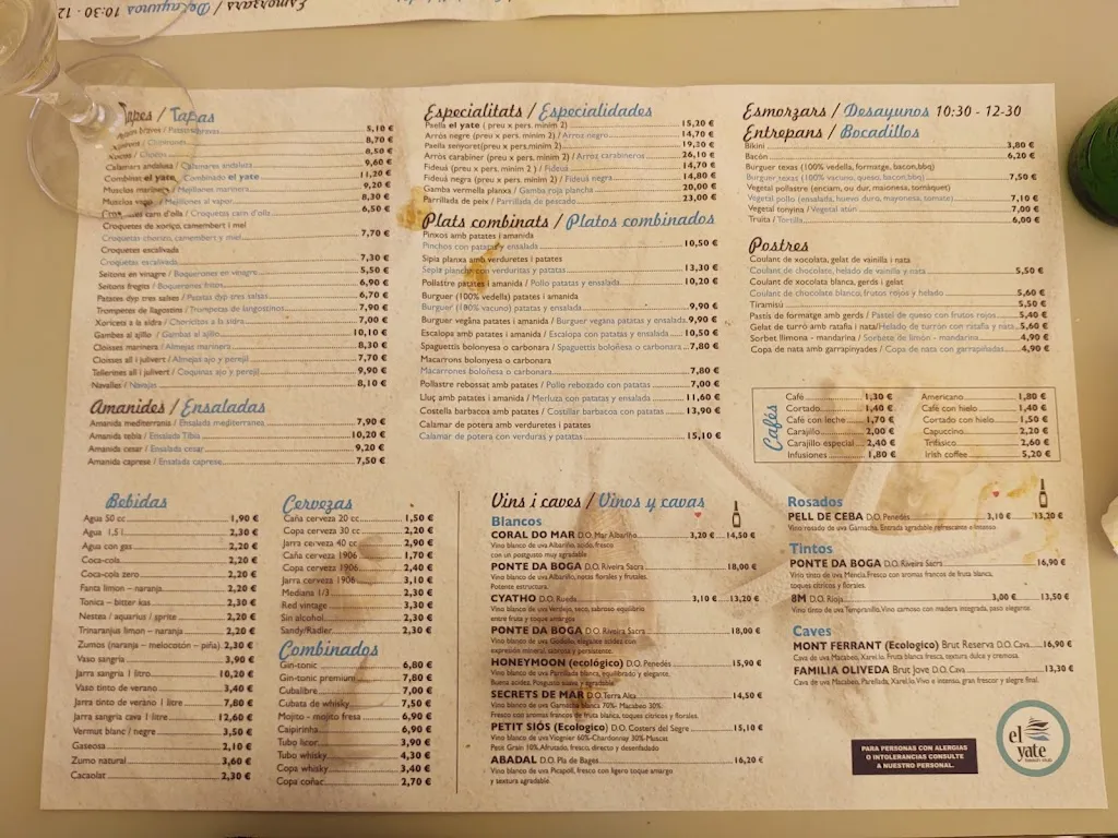 Menü_El Yate_Malgrat de Mar_Bild_4