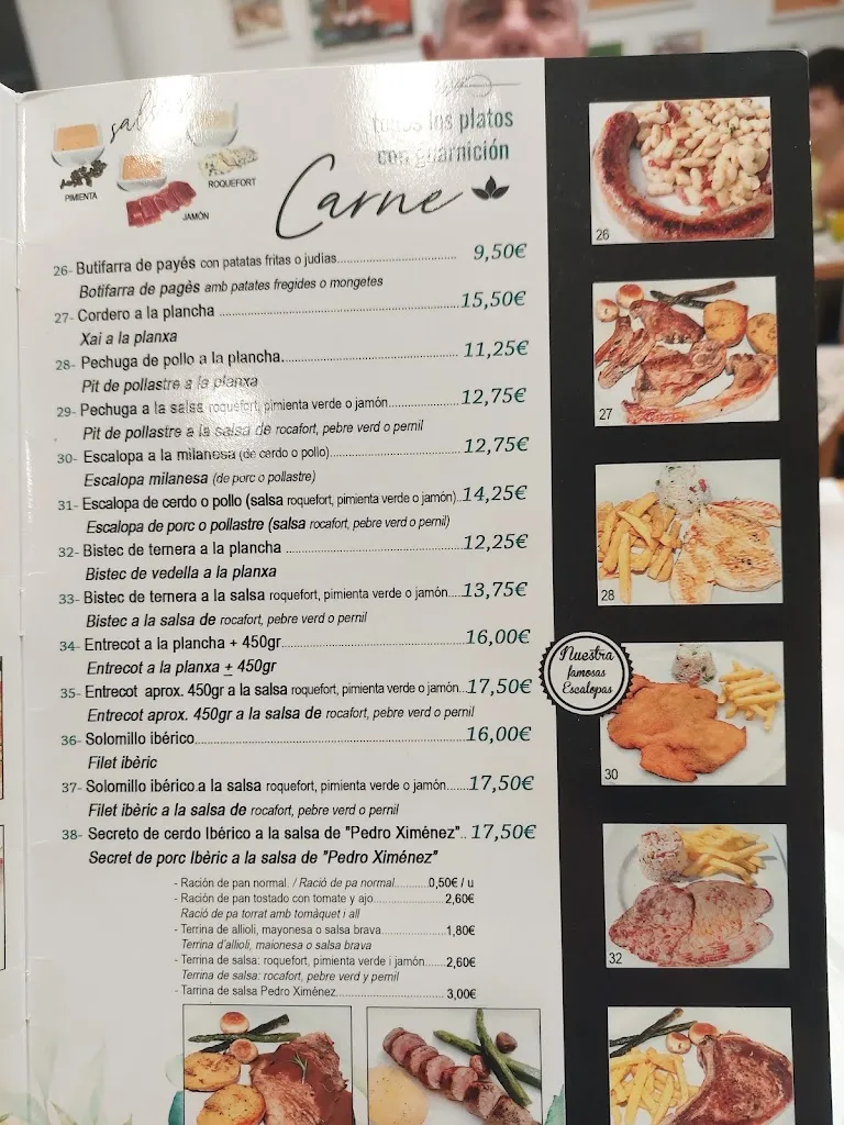 Menü_Bar Restaurant Antonio_Malgrat de Mar_Bild_4