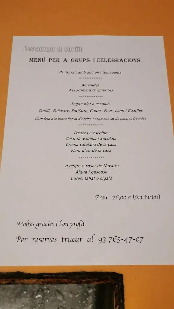 Menu_Restaurant El Cortijo_Malgrat de Mar_image_3