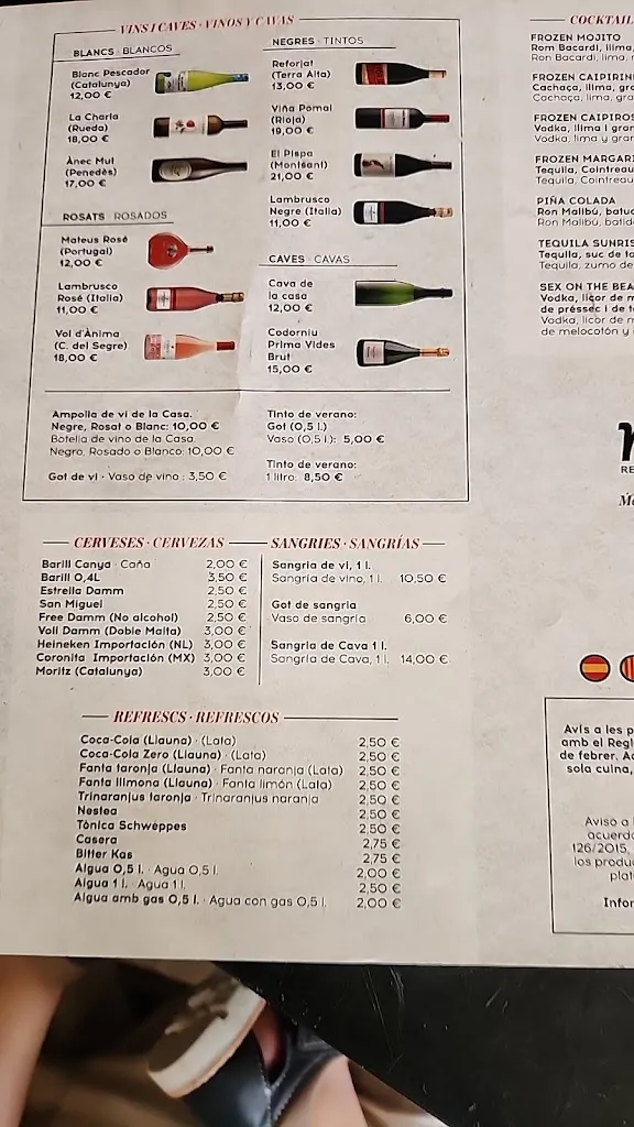 Menu_Restaurant Pizzeria La Maduixa_Malgrat de Mar_image_1