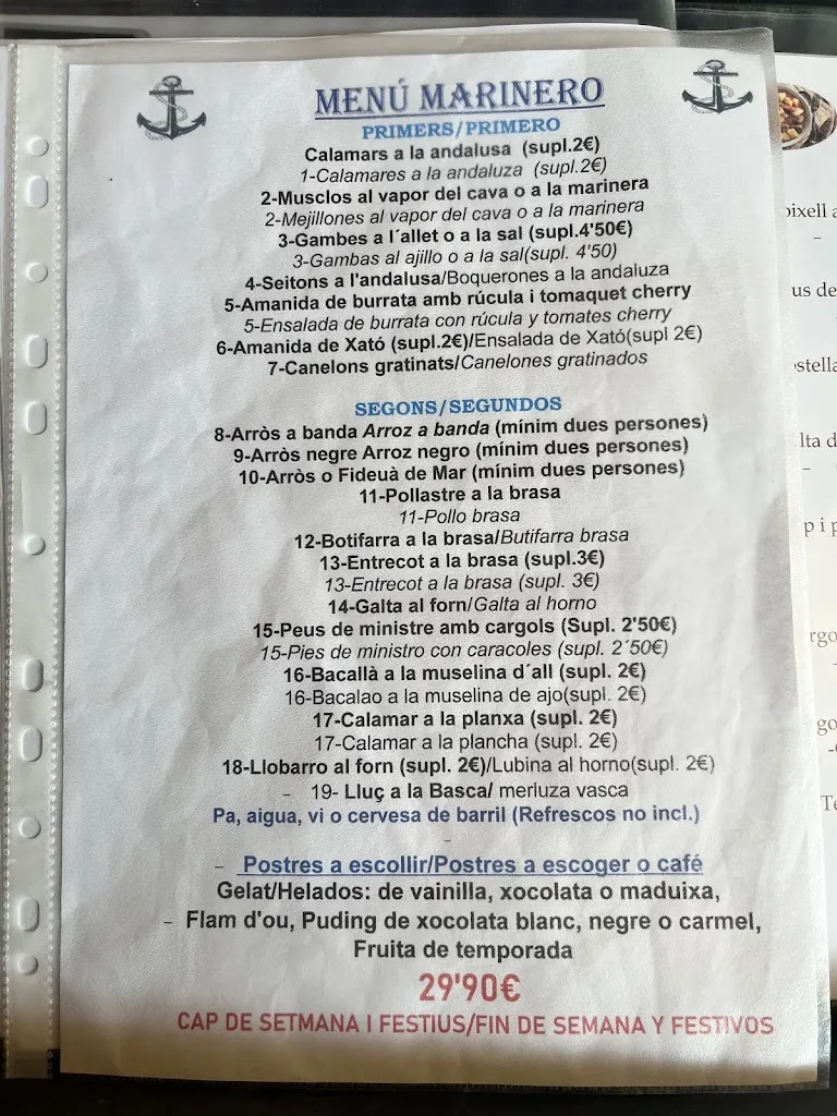 Menu_Restaurant Can Brasa N - II_Malgrat de Mar_image_4