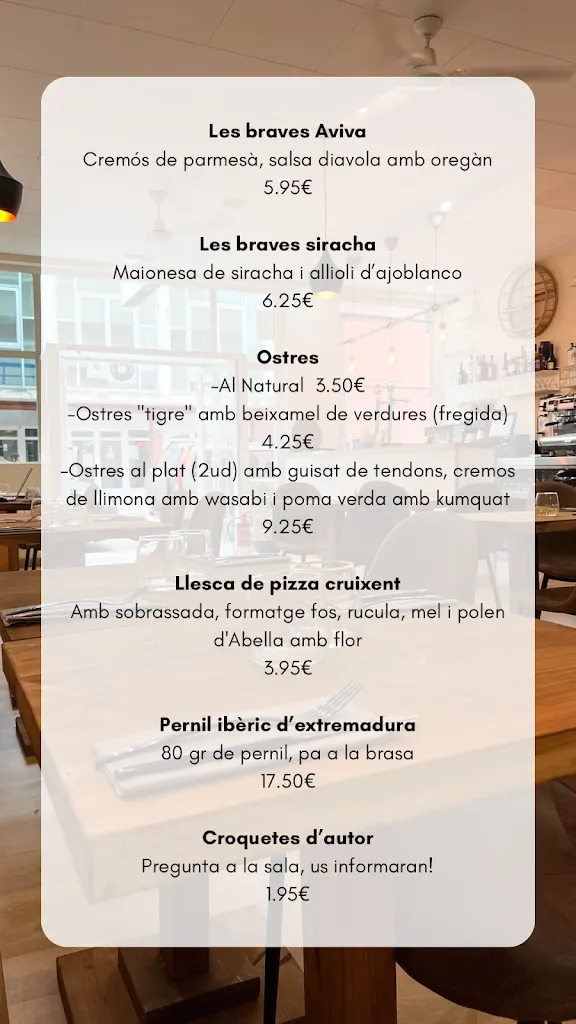 Menu_Aviva Restaurant_Malgrat de Mar_image_1
