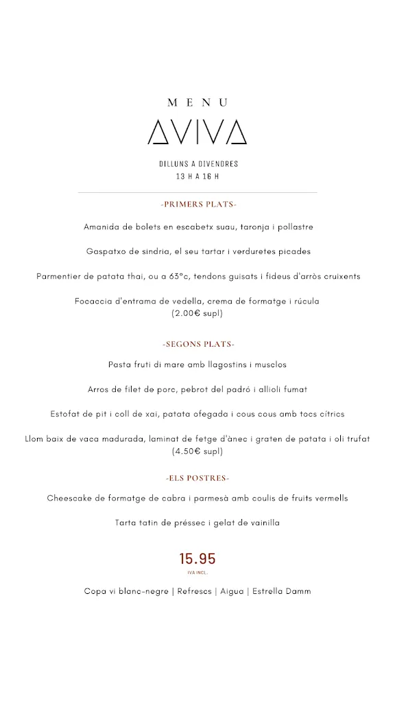 Menu_Aviva Restaurant_Malgrat de Mar_image_4