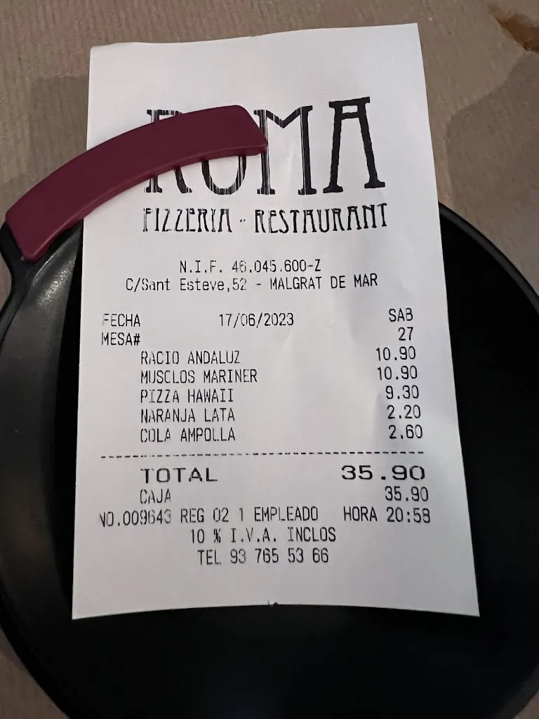 Ray Berry_Restaurant Pizzeria Roma_Malgrat de Mar_review