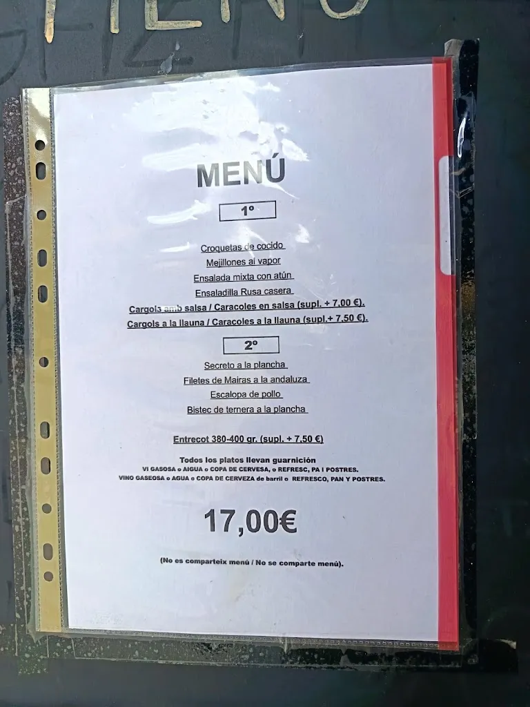 Menu_El Refugi Malgrat de Mar_Malgrat de Mar_image_1