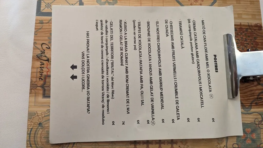 Menu_Restaurant Cal Jaume_Marganell_image_2