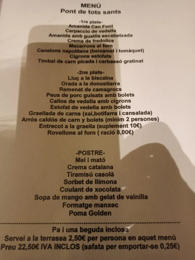 Menu_Masia Can Font_Marganell_image_3
