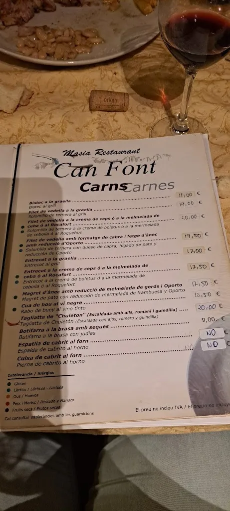 Menu_Masia Can Font_Marganell_image_4