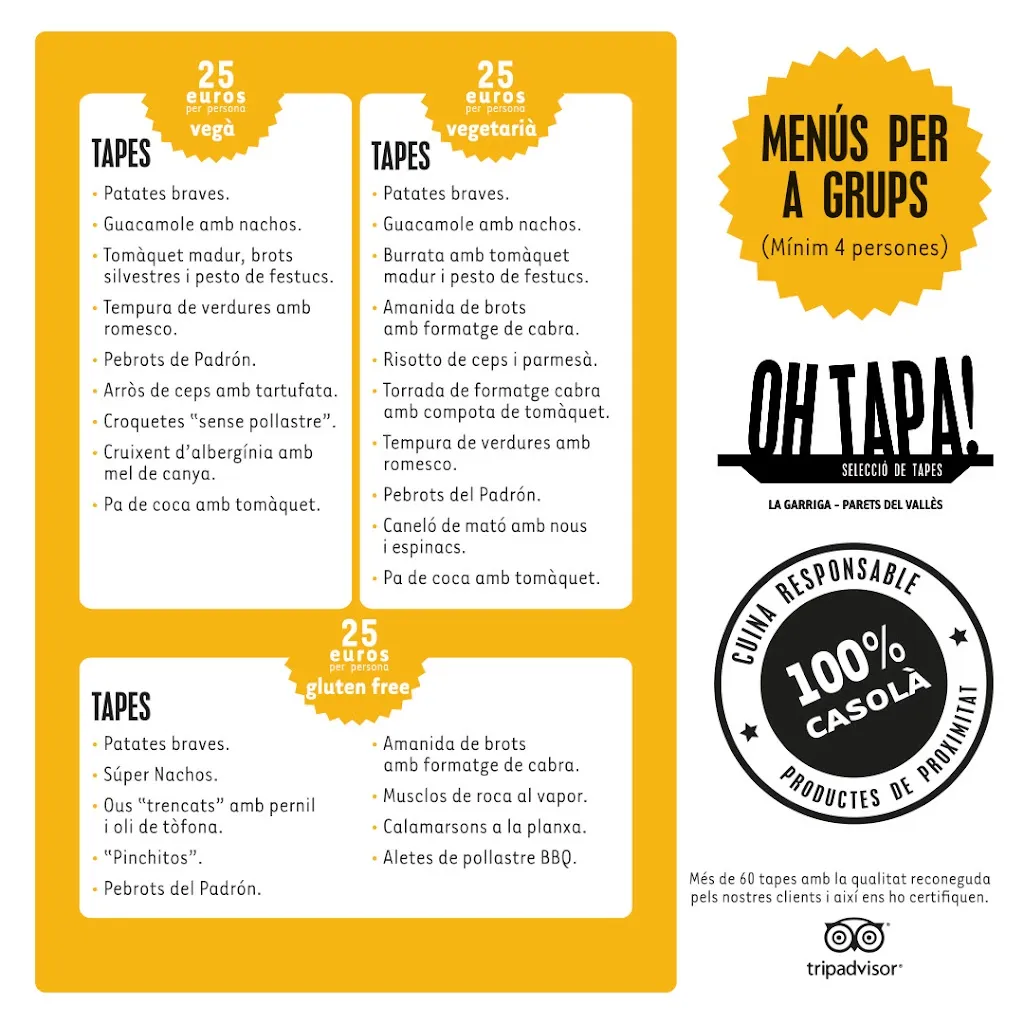 Menu_Oh Tapa!_Garriga La_image_2