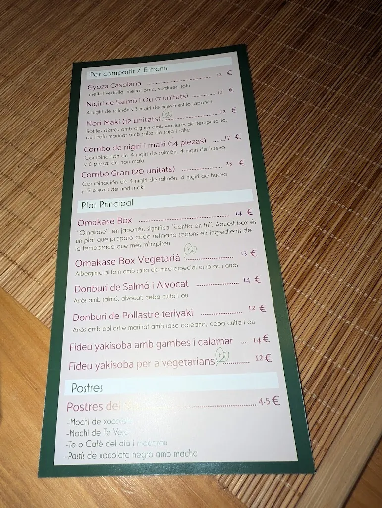Menu_MINA'S_Garriga La_image_4