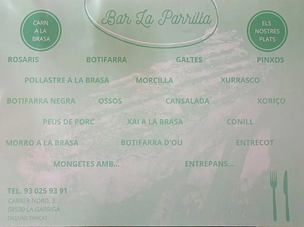Menu_La Parrilla_Garriga La_image_2