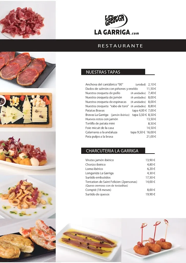 Menu_La Garriga Eixample restaurant_Garriga La_image_1