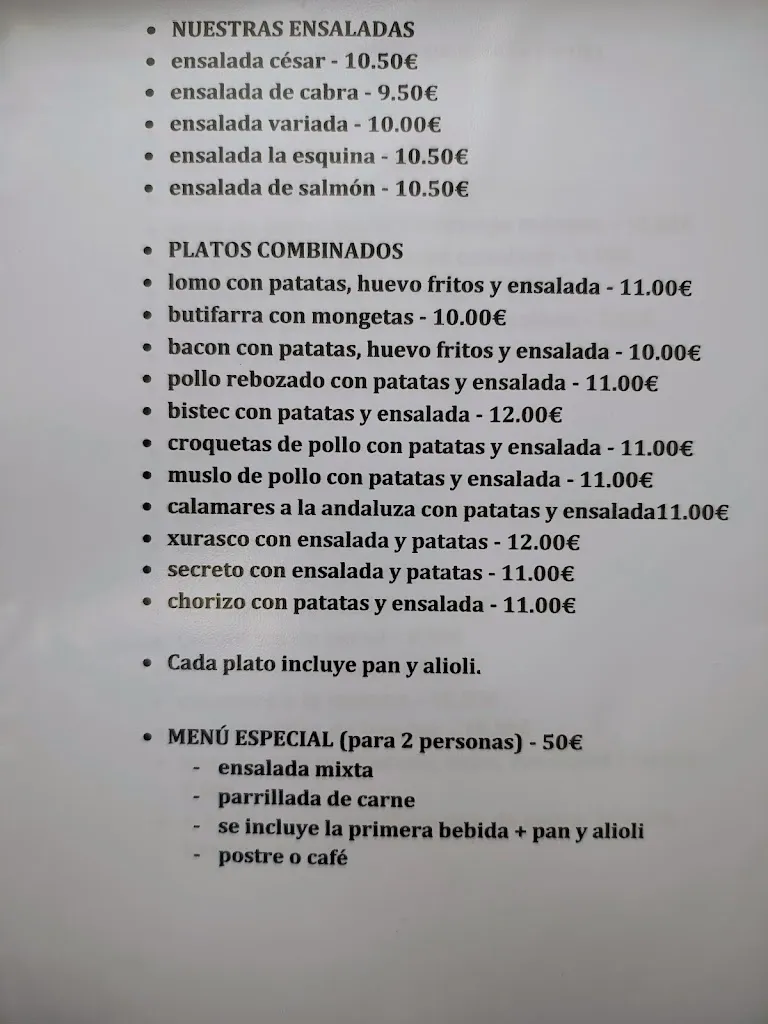 Menu_Restaurant Braseria La Esquina de la Garriga_Garriga La_image_1