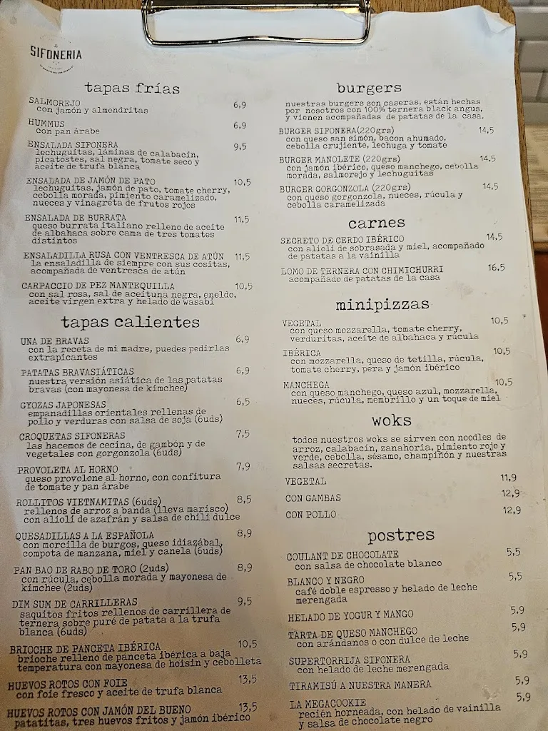 La Sifonería de Plaza de España_Amés_menu_image_1