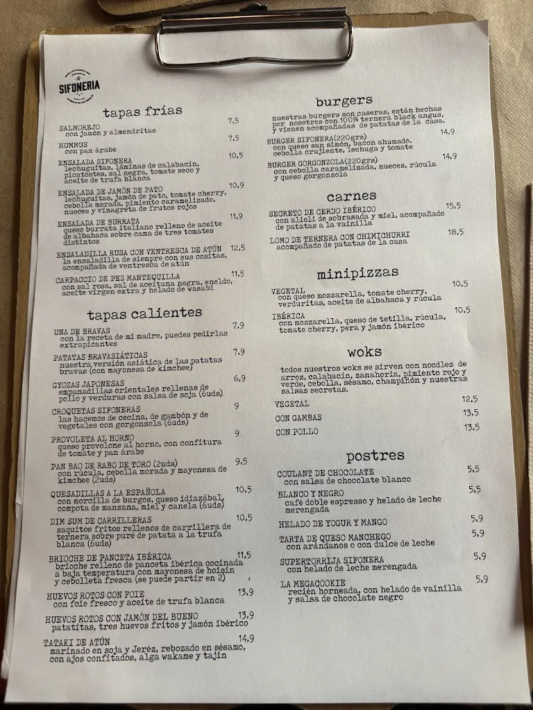 Menu_La Sifonería de Plaza de España_Amés_image_3