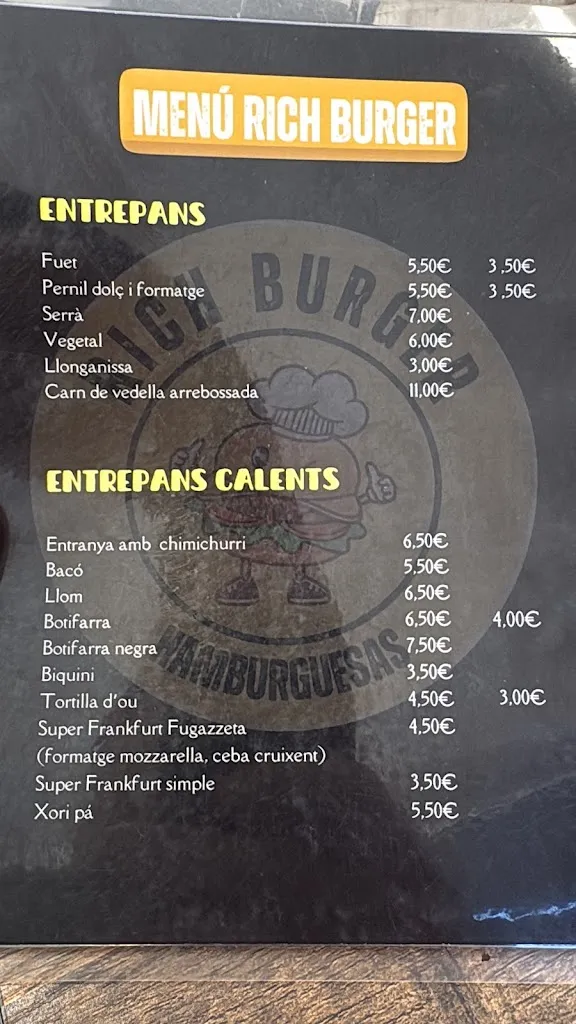 Menu_RiCh Burger_Garriga La_image_2