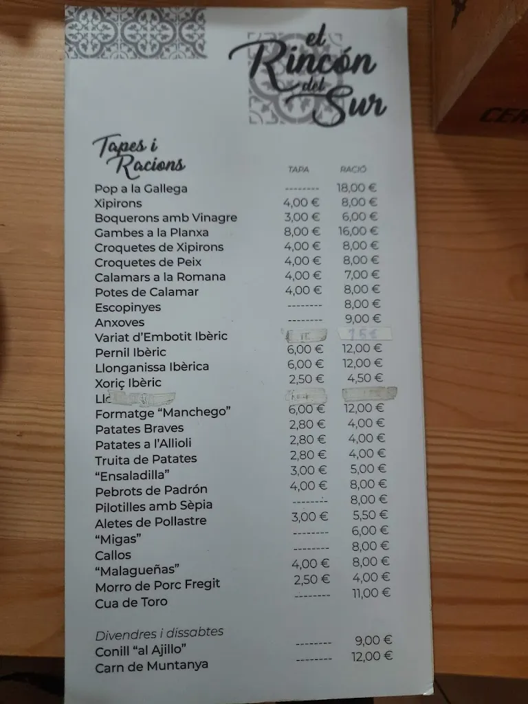 Menu_El rincón del sur_Manlleu_image_1