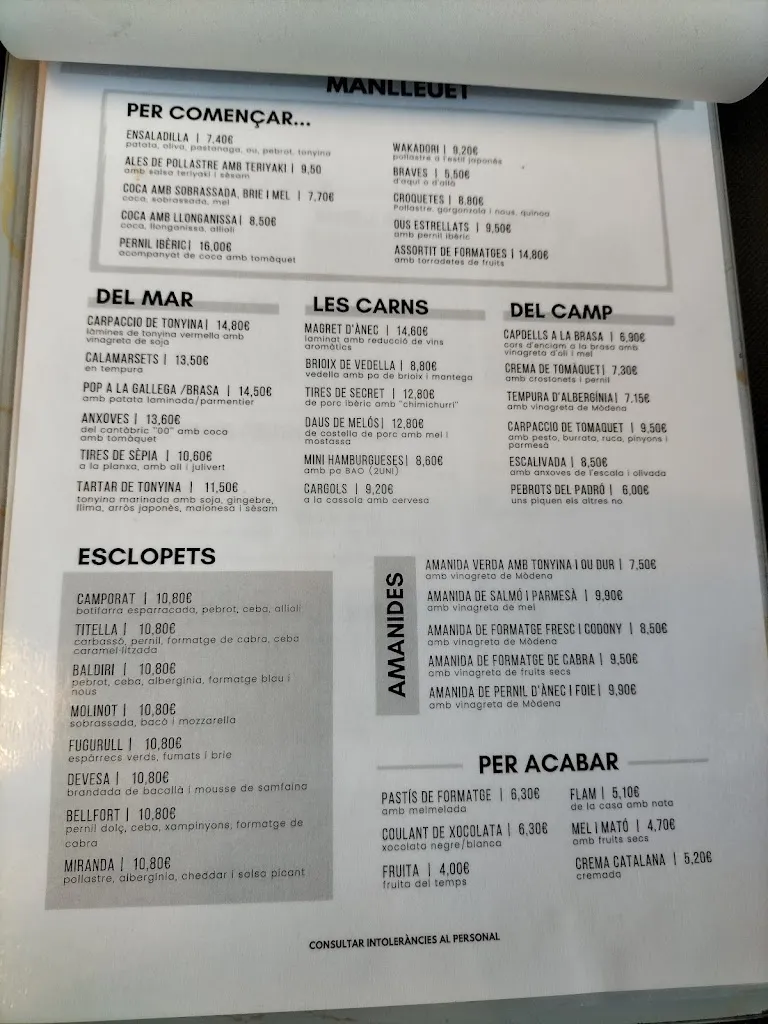 Menu_MANLLEUET Cerveseria Restaurant_Manlleu_image_1