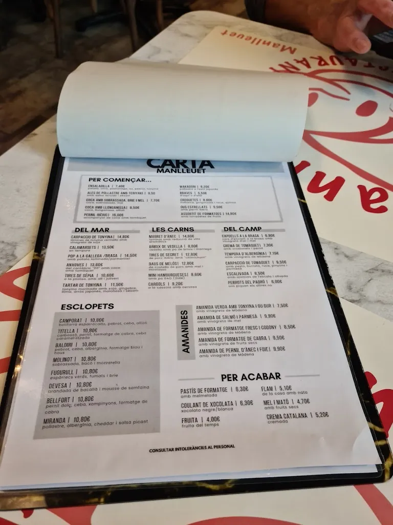Menu_MANLLEUET Cerveseria Restaurant_Manlleu_image_4