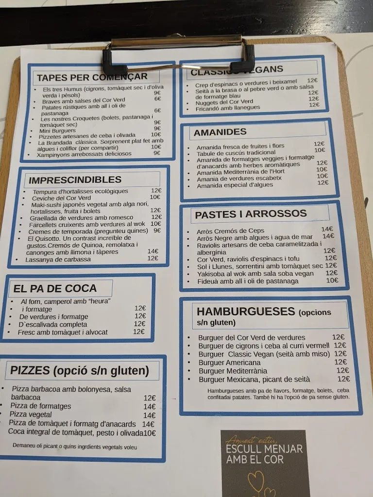 Menu_Cor Verd, Restaurant_Igualada_image_1