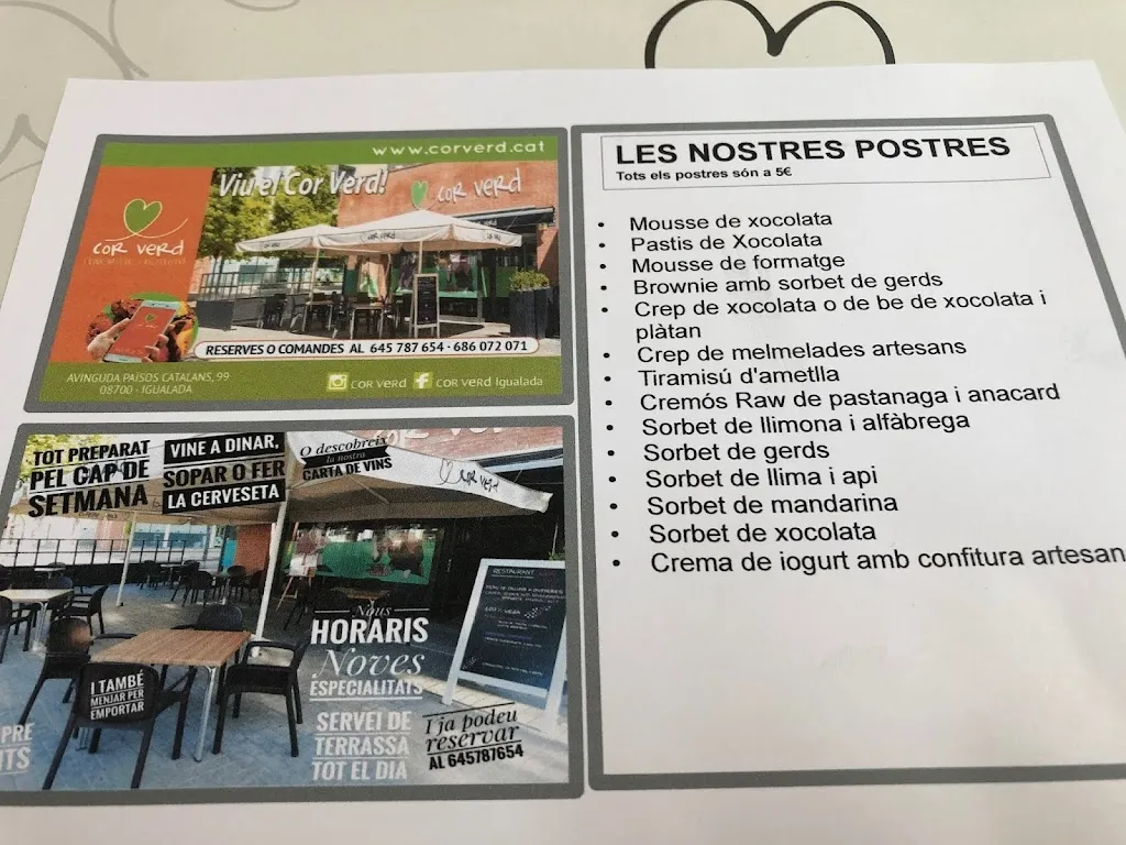 Menu_Cor Verd, Restaurant_Igualada_image_4
