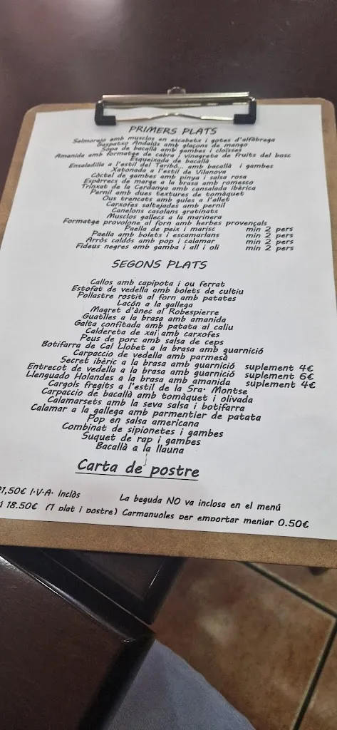 Menu_Restaurant Cal Taribó_Igualada_immagine_3