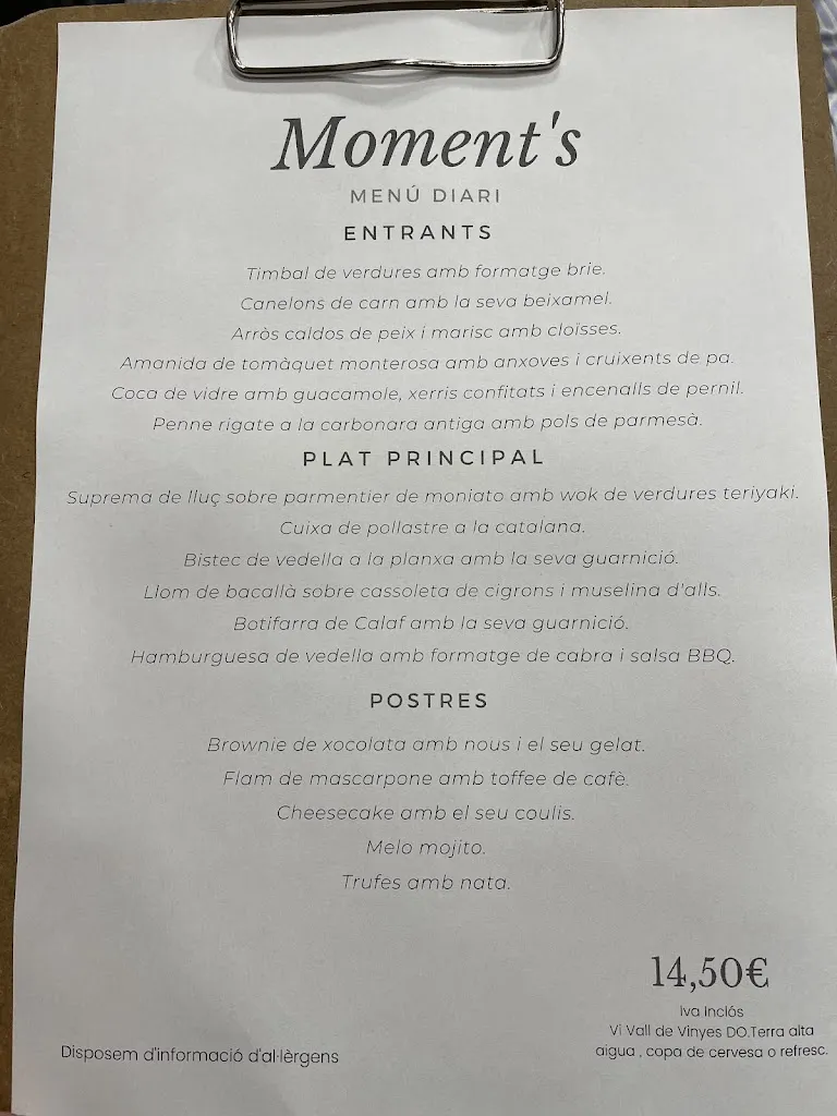 Menu_Moment’s Igualada_Igualada_image_2