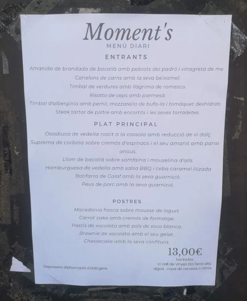 Menu_Moment’s Igualada_Igualada_image_4