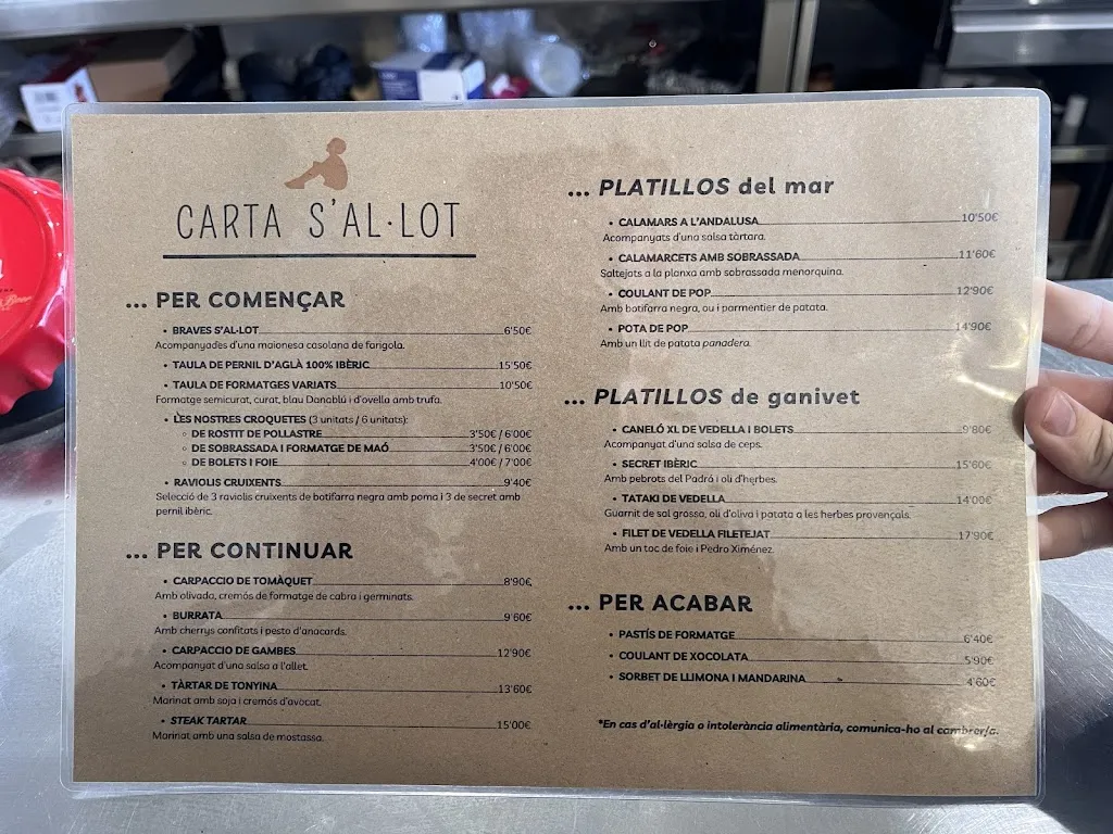 Menü_S'al·lot Gastrobar_Igualada_Bild_1