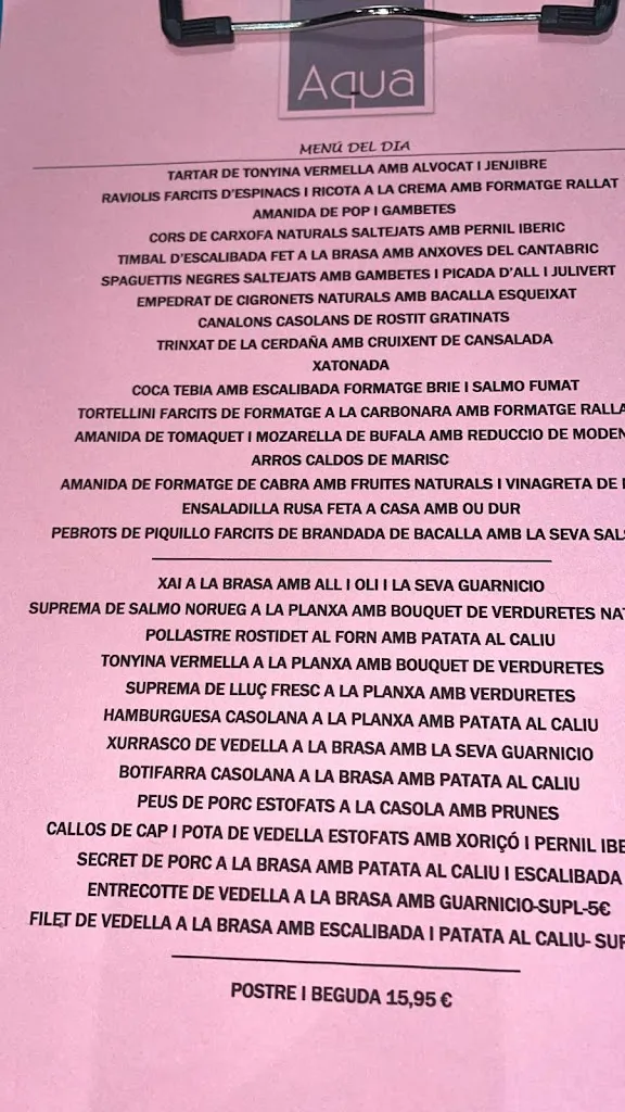 Menü_Restaurante Igualada - Cafetería Igualada - Aqua_Igualada_Bild_2