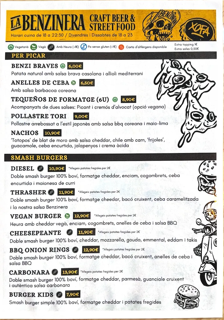 Menu_La Benzinera Craft Beer & Street Food_Igualada_image_1