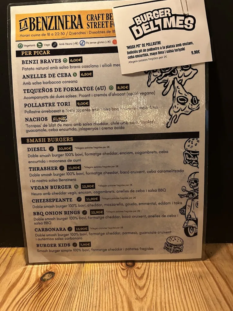 Menu_La Benzinera Craft Beer & Street Food_Igualada_image_3