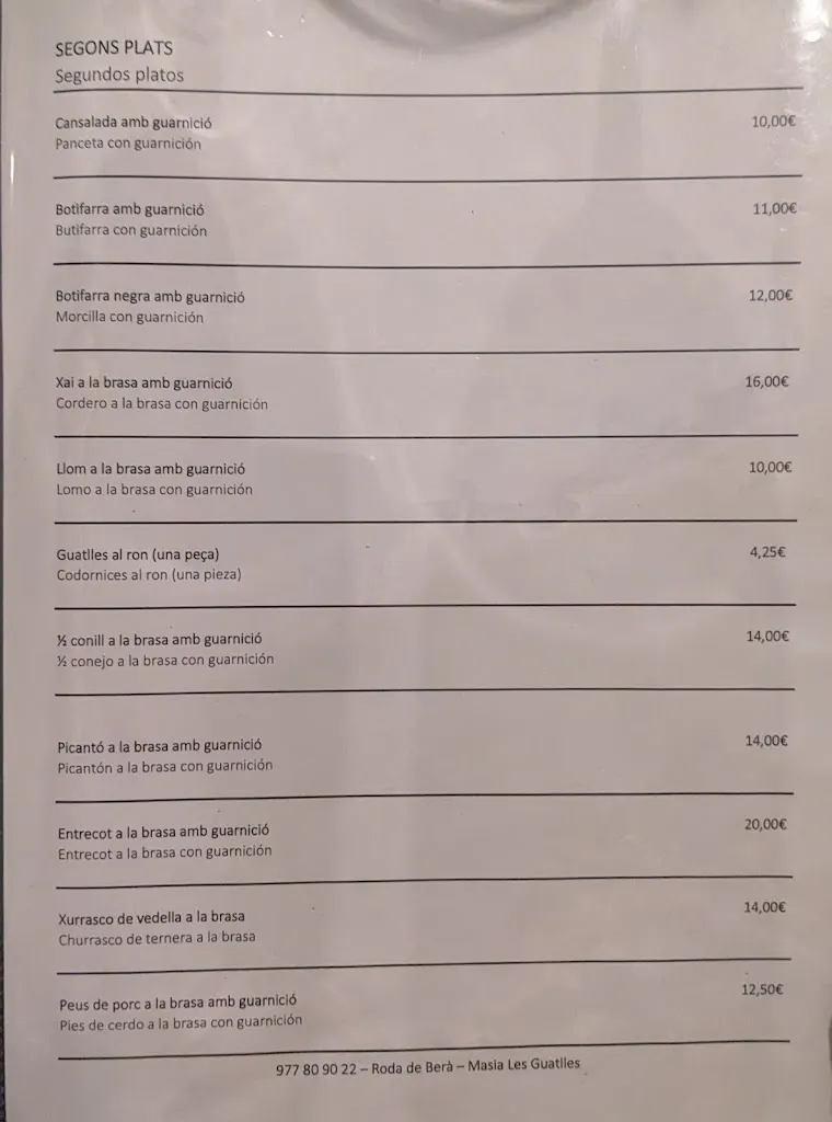 Menu_Les Guatlles_Masies de Roda Les_image_4
