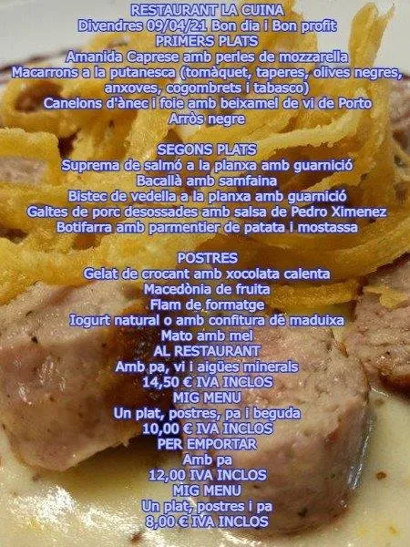 Menu_Restaurant La Cuina_Manresa_image_3