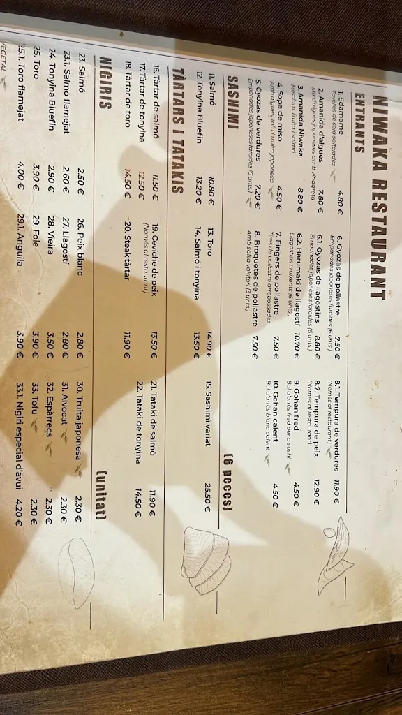 Menu_Restaurant Japonès Niwaka Manresa_Manresa_image_2