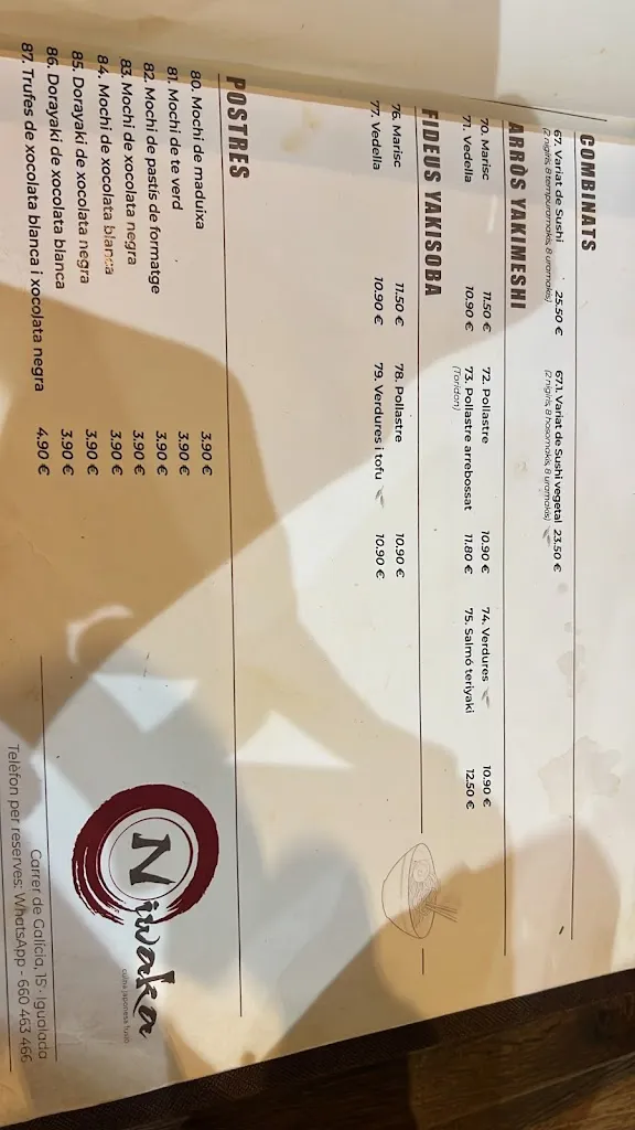 Menu_Restaurant Japonès Niwaka Manresa_Manresa_image_3