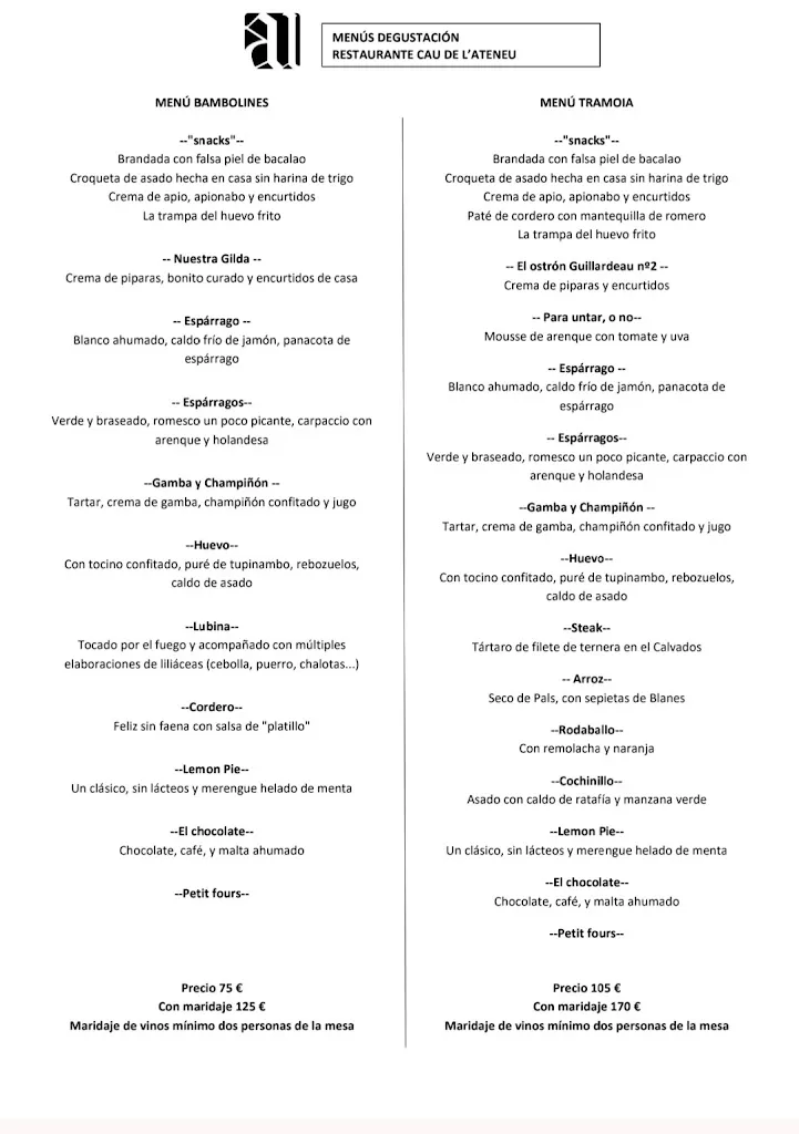 Menu_Cau de l'Ateneu_Manresa_image_1